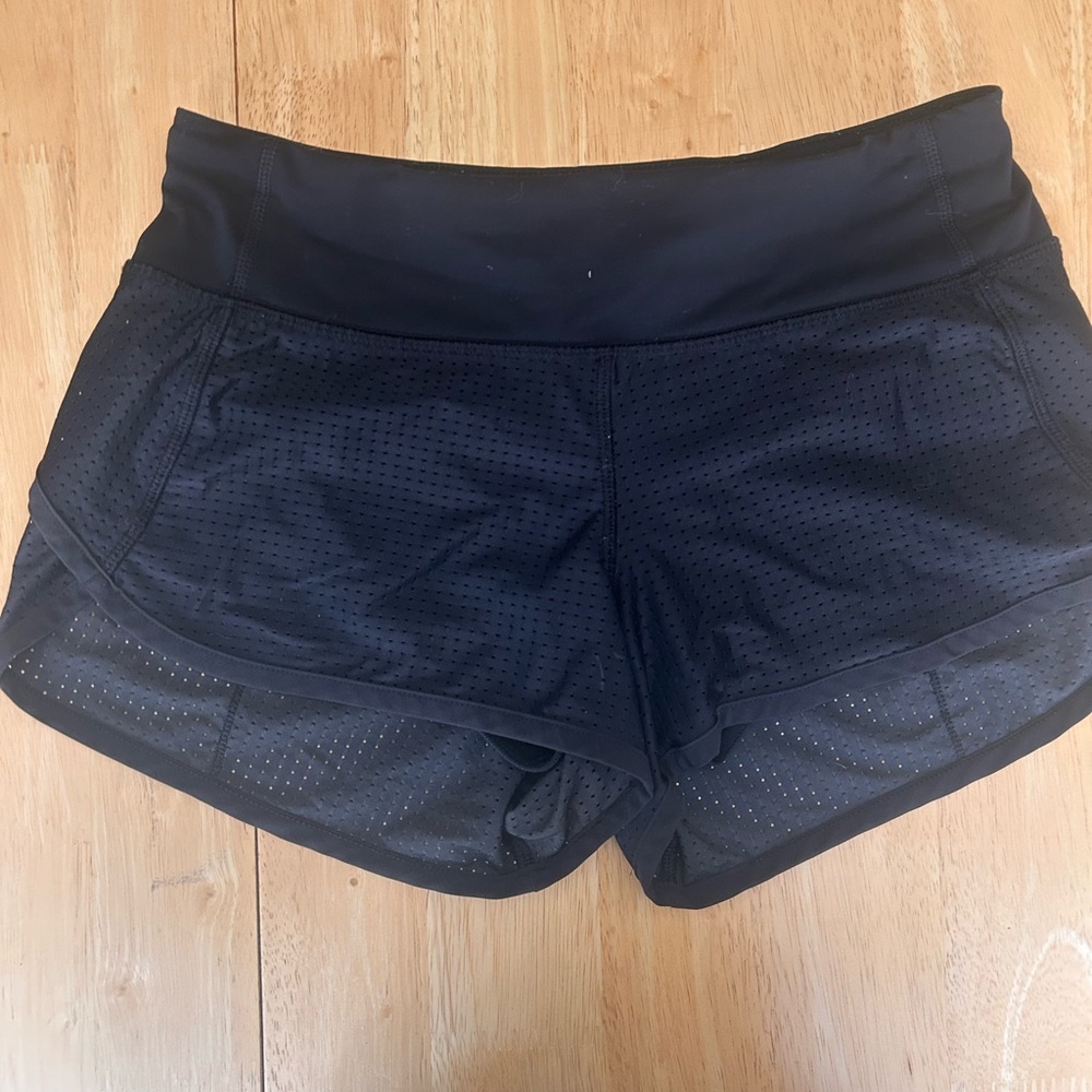 lululemon athletica Speed Up Black 2.5” Athletic Shorts